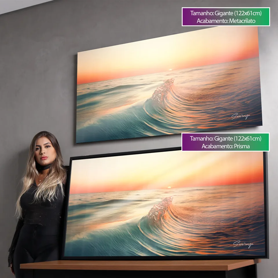 Quadro Pôr do Sol e Mar, de Le Blanc — foto 4