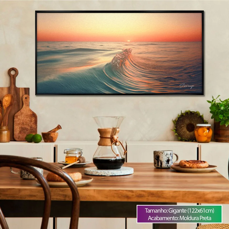 Quadro Pôr do Sol e Mar, de Le Blanc — foto 6