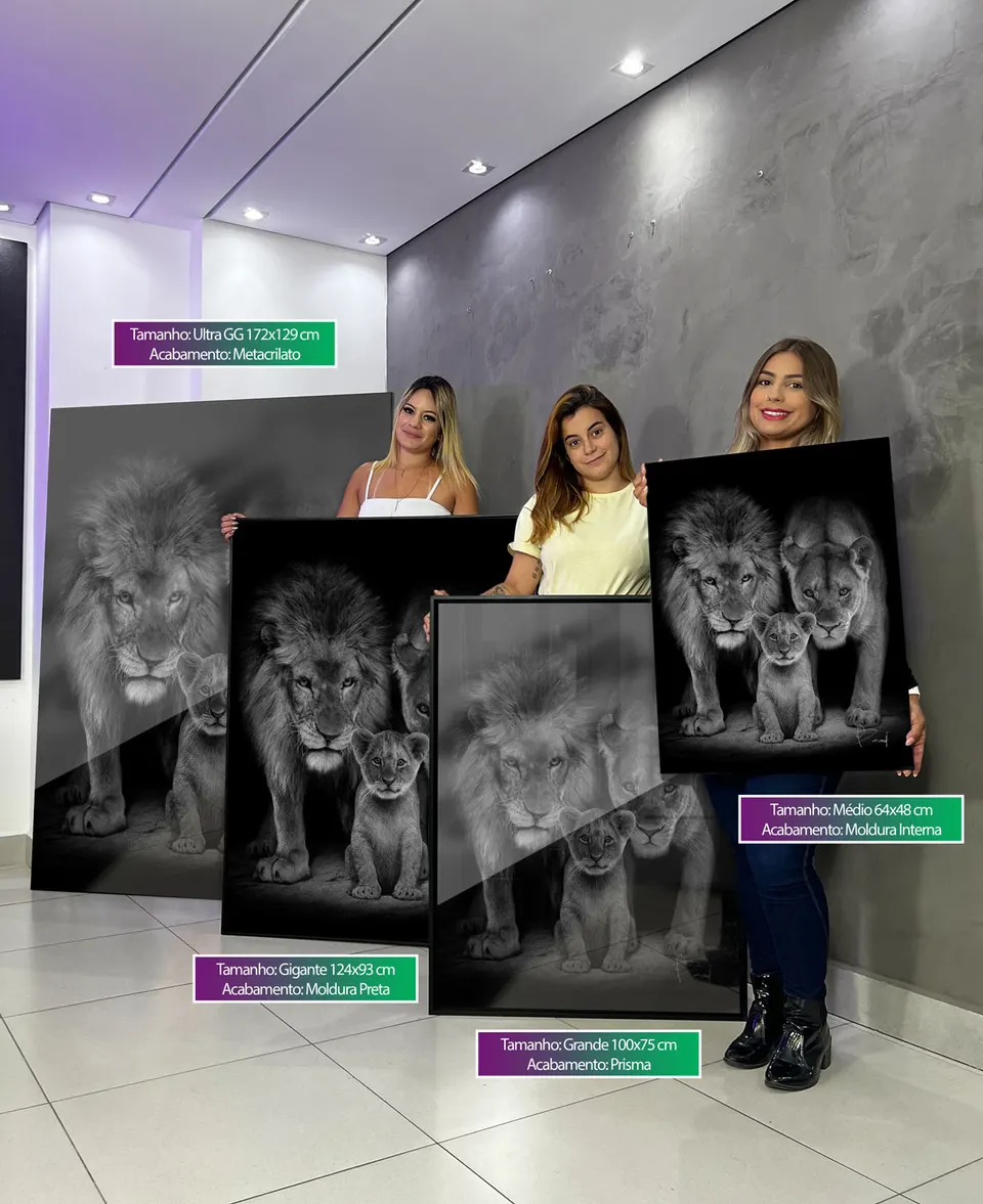 Quadro Proteção de Leão, de Benoit — foto 2