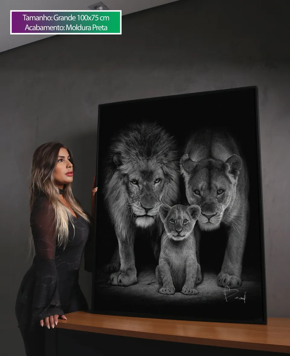 Quadro Proteção de Leão, de Benoit — foto 3