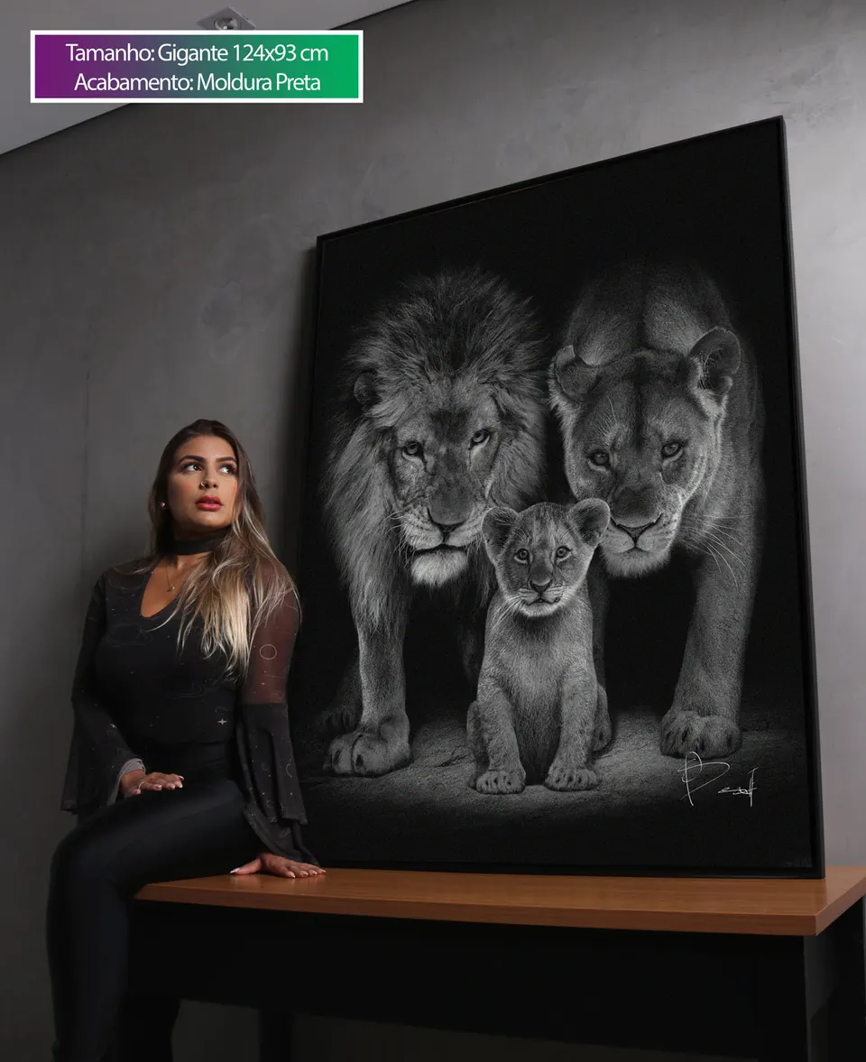 Quadro Proteção de Leão, de Benoit — foto 4