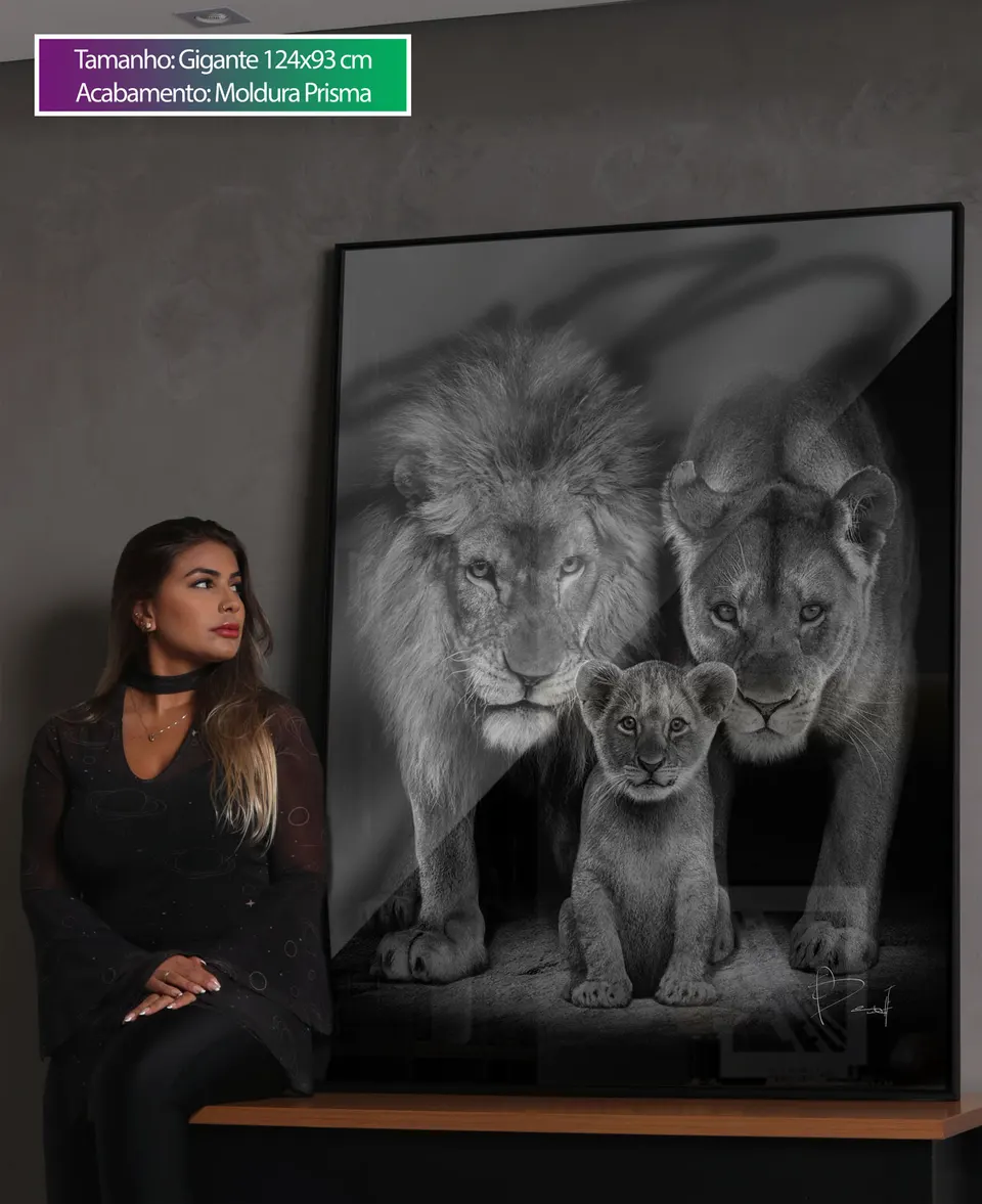 Quadro Proteção de Leão, de Benoit — foto 5
