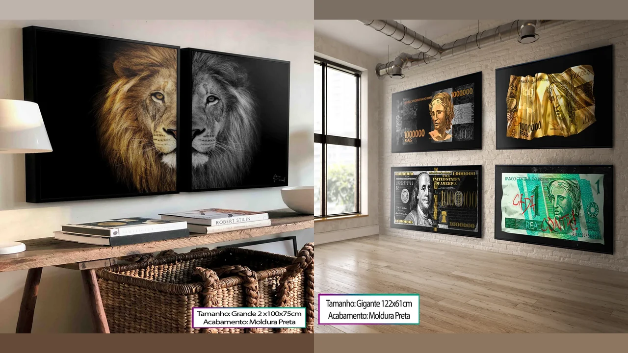 Quadro Preto e Branco: Estilos, Onde Usar e Como Combinar na Decoração