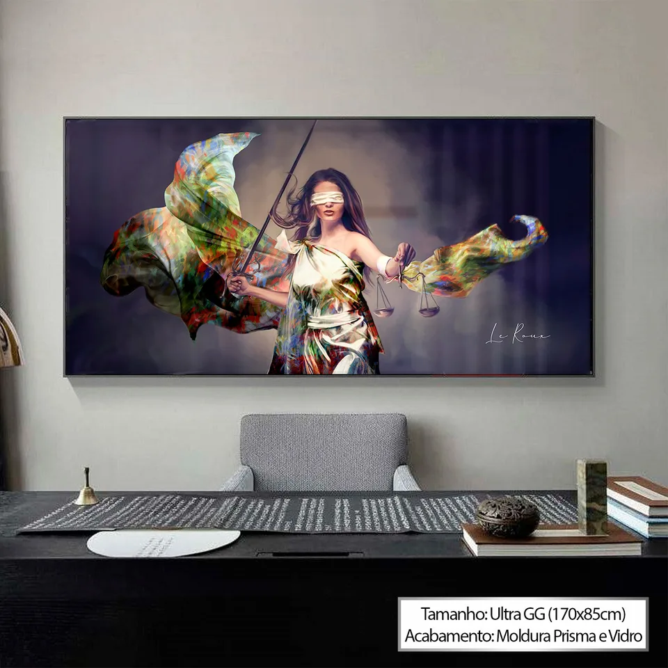 Quadro Deusa da Justiça Colorida, de Le Roux — foto 2