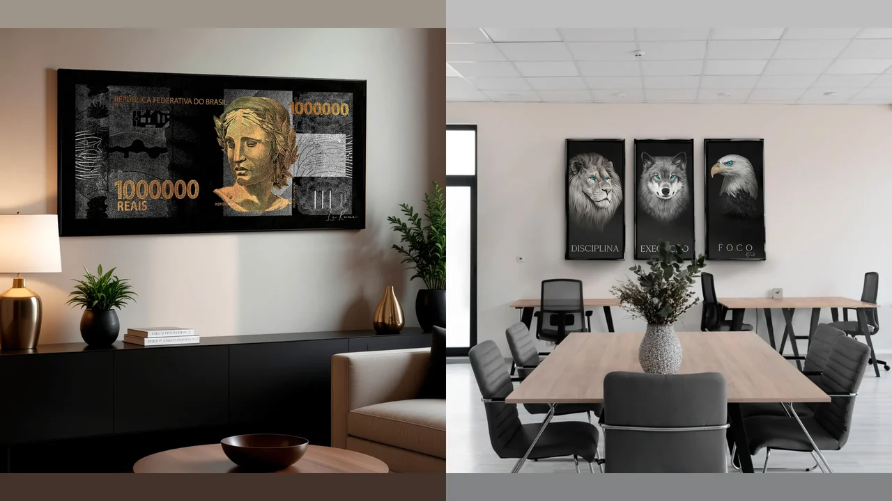 16 Quadros abstratos que vão deixar sua casa requintada