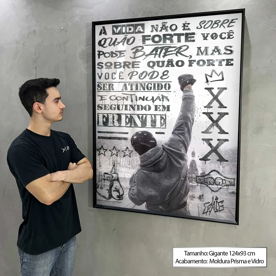Quadro Rocky Balboa Grafite CRAIG, de CRAIG — foto 7