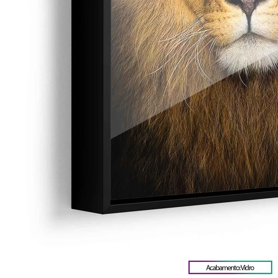 Quadro Rosto do Jovem Leão, de Benoit — foto 6