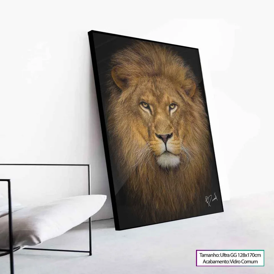 Quadro Rosto do Jovem Leão, de Benoit — foto 8