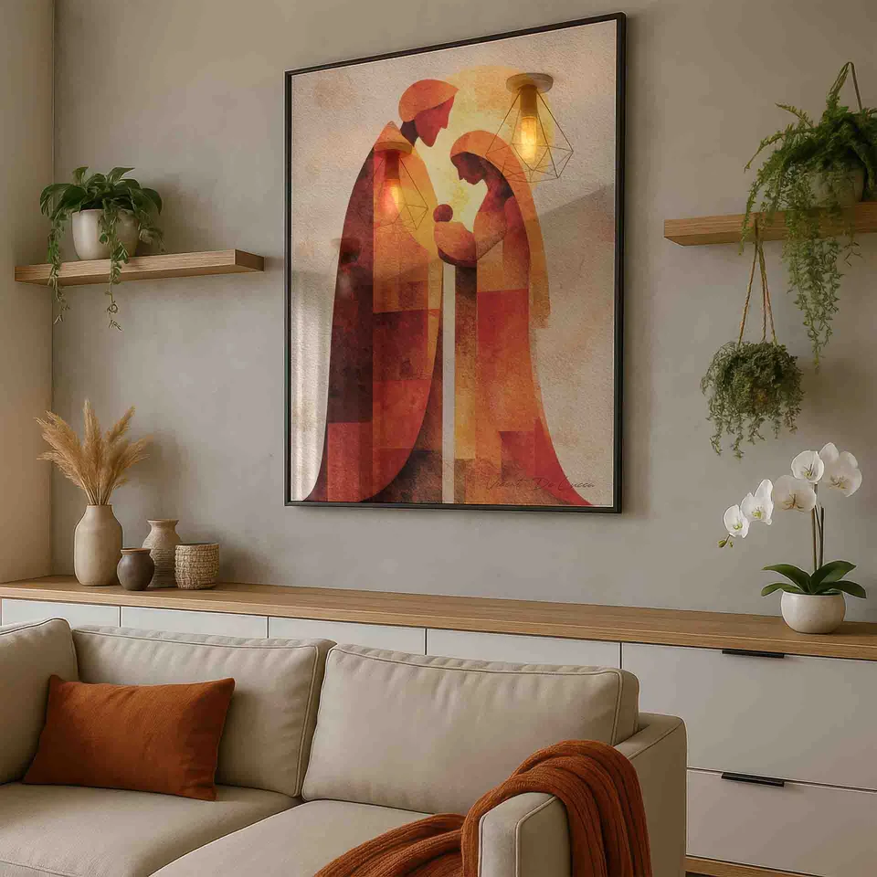 Quadro Sagrada Família Abstrata — foto 4