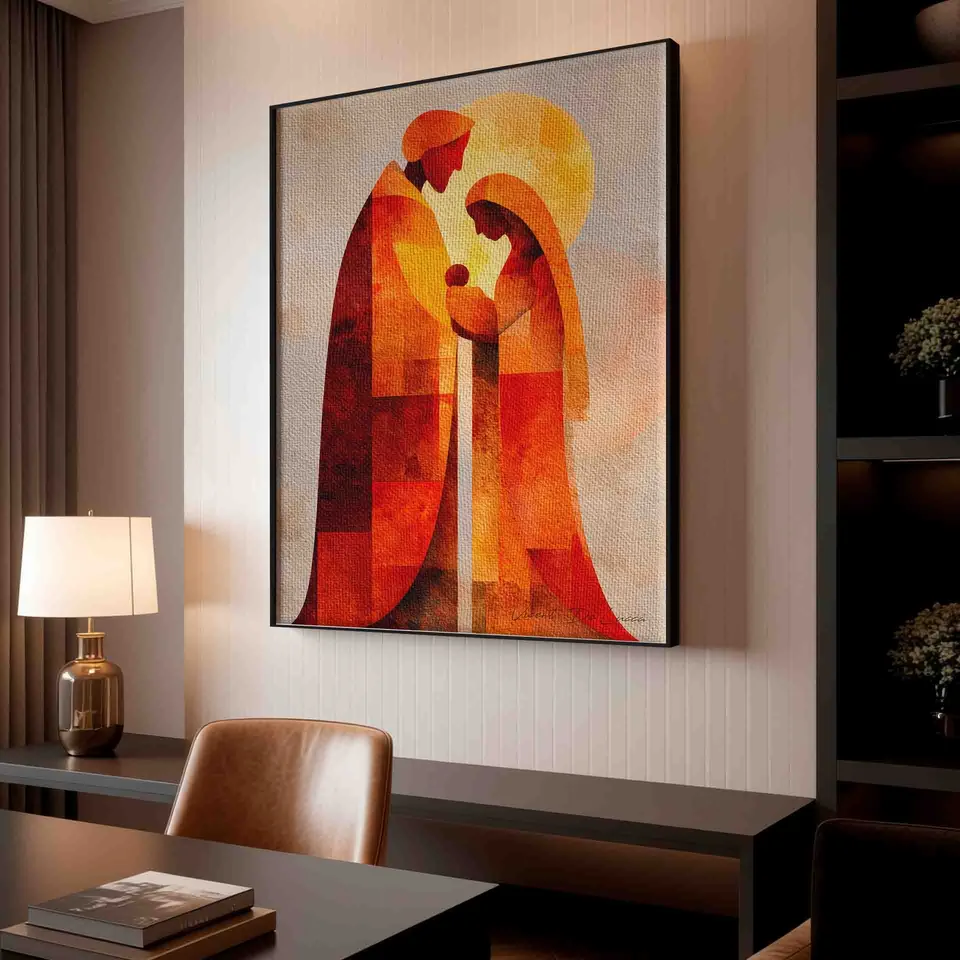 Quadro Sagrada Família Abstrata — foto 5