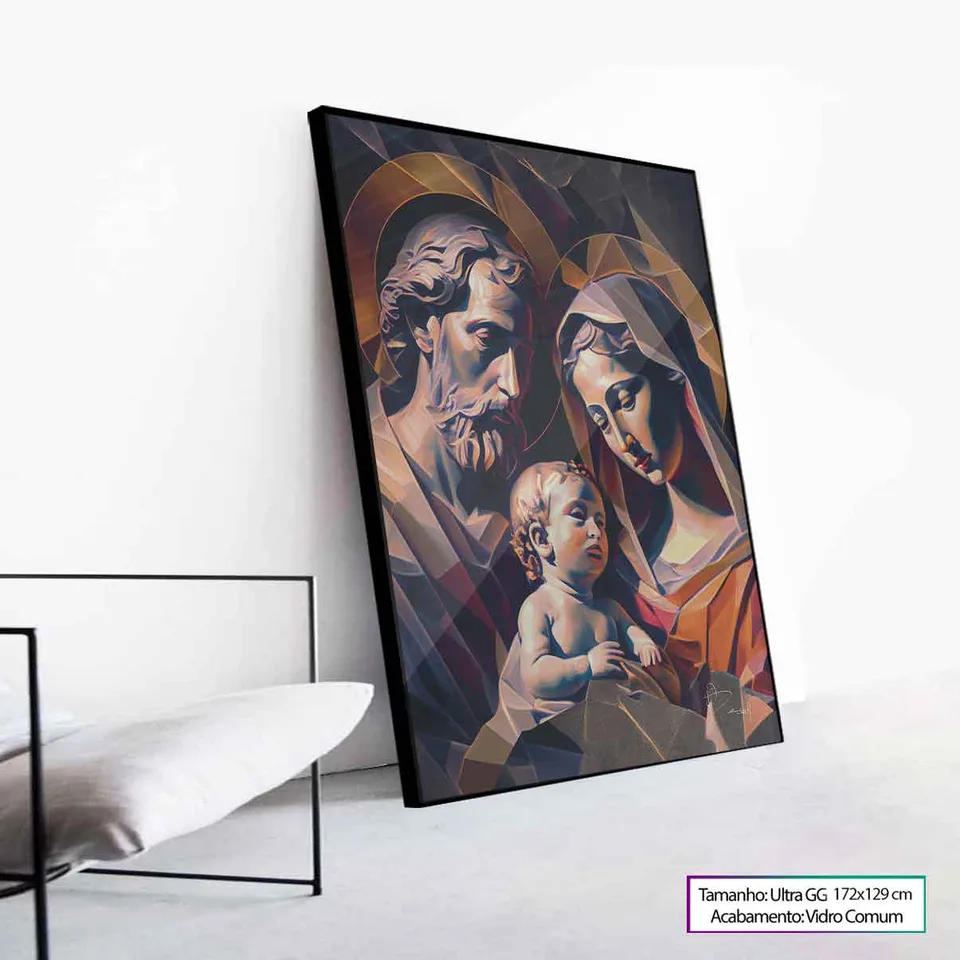 Quadro Sagrada Família Geométrica, de Benoit — foto 6