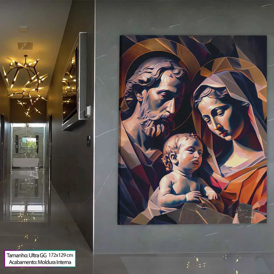 Quadro Sagrada Família Geométrica, de Benoit — foto 10