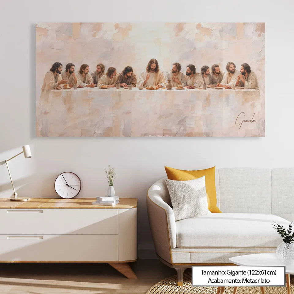 Quadro Santa ceia - Coleção Cream Art — foto 2