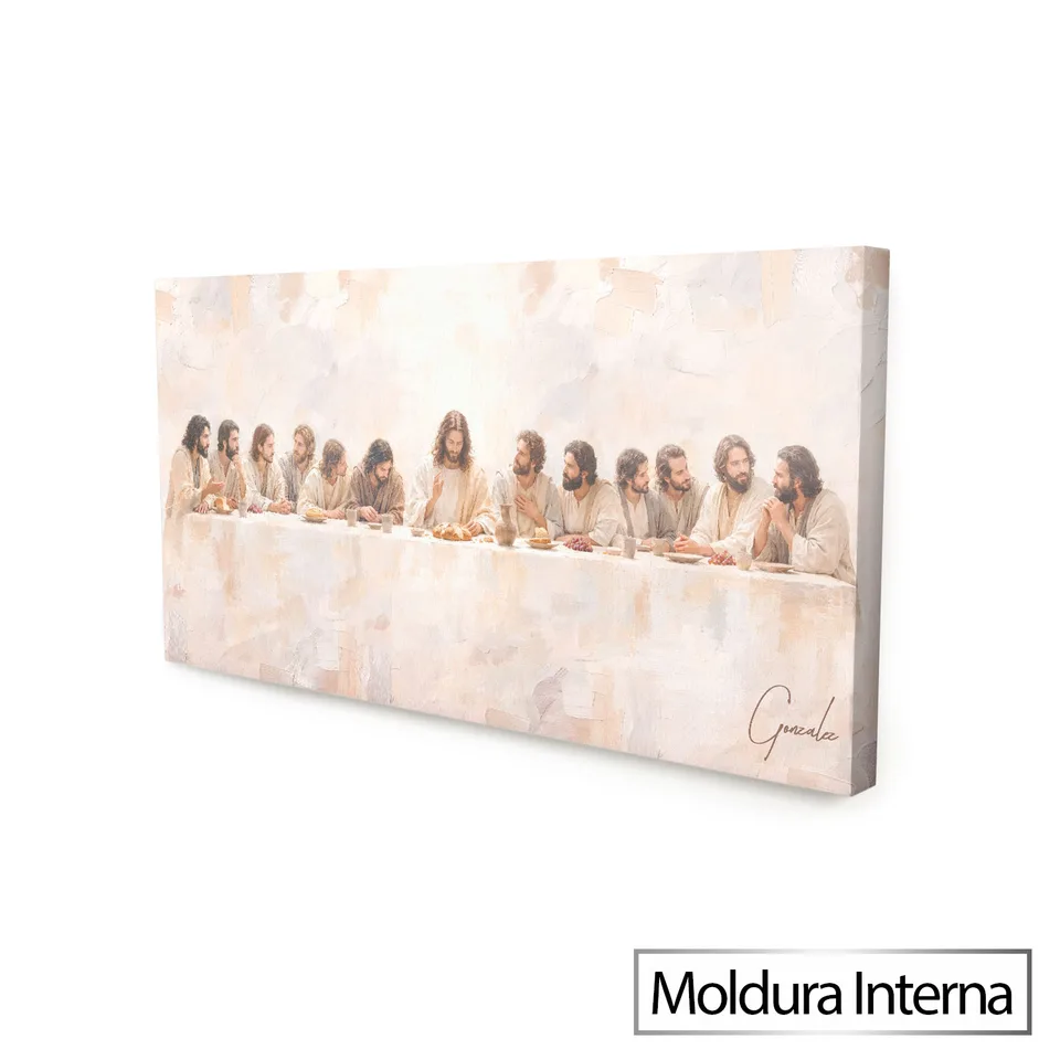 Quadro Santa ceia - Coleção Cream Art — foto 5
