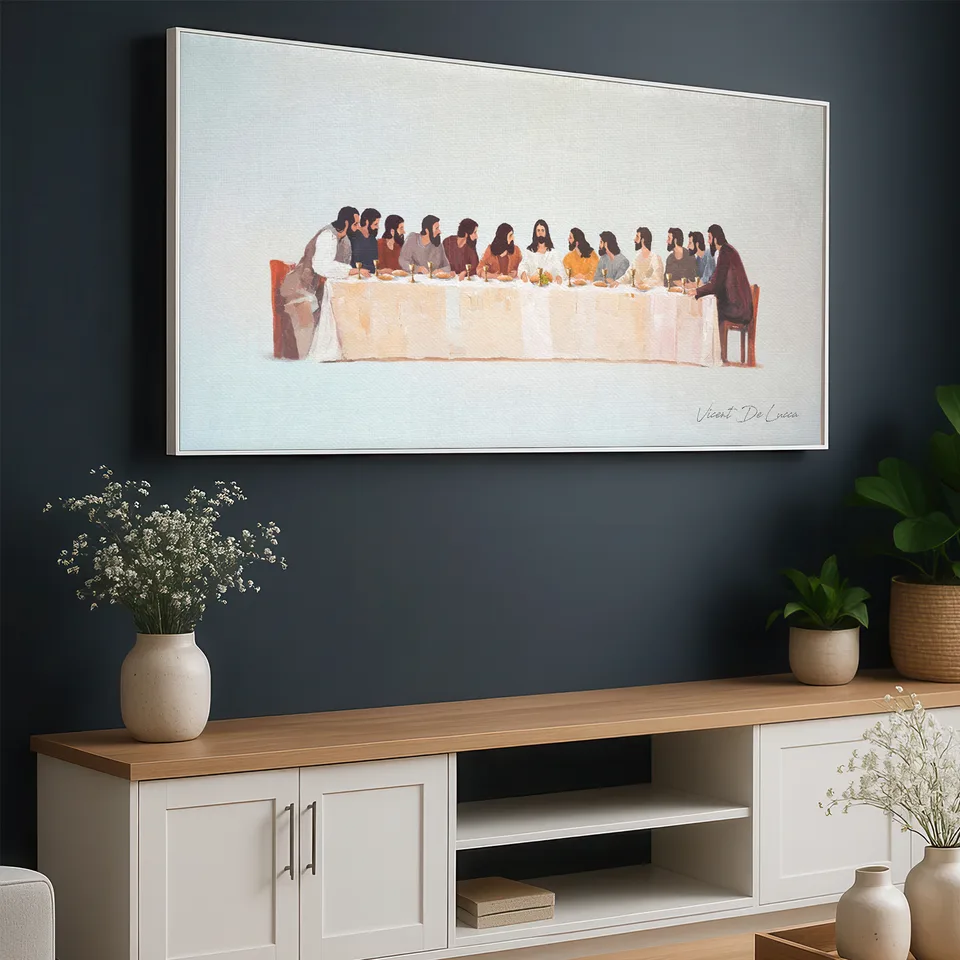 Quadro Santa Ceia - Coleção Minimalista, de Vicent de Lucca — foto 2