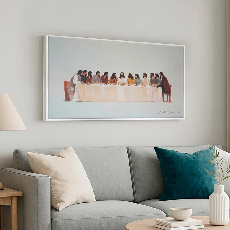 Quadro Santa Ceia - Coleção Minimalista, de Vicent de Lucca — foto 4