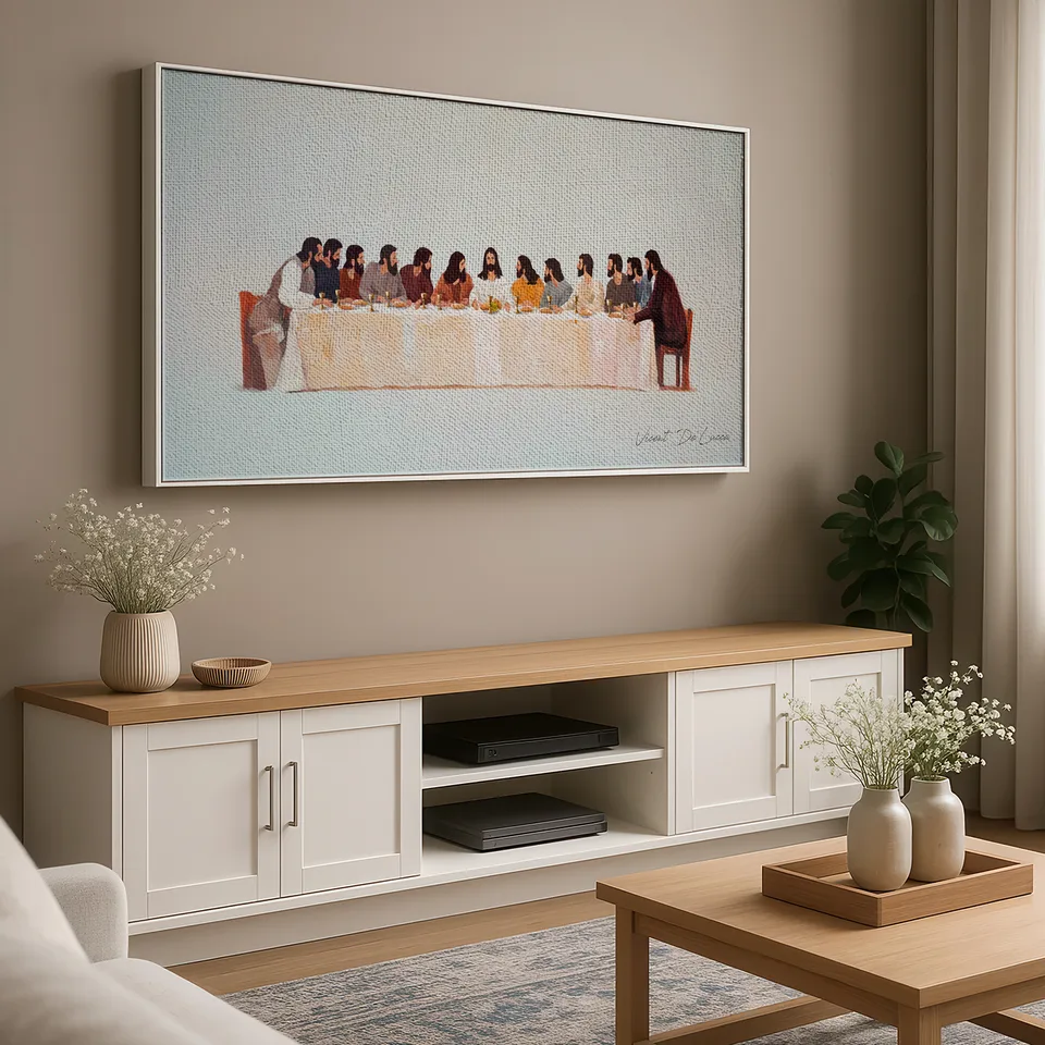 Quadro Santa Ceia - Coleção Minimalista, de Vicent de Lucca — foto 5