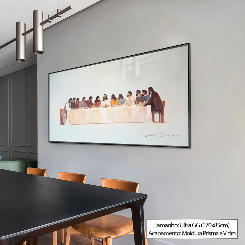 Quadro Santa Ceia - Coleção Minimalista, de Vicent de Lucca — foto 6