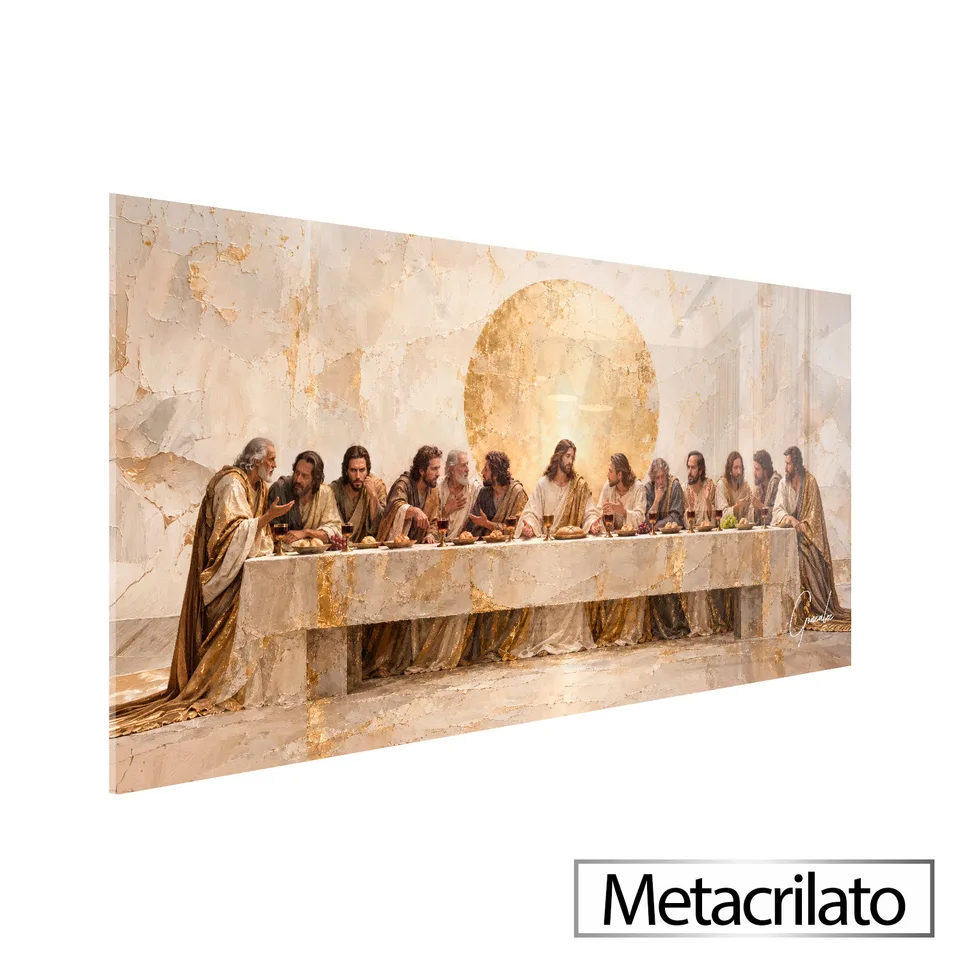 Quadro Santa Ceia Dourada — foto 5