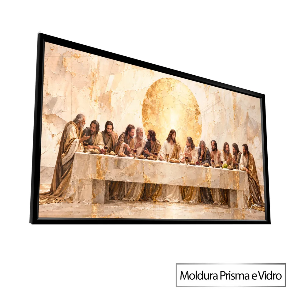 Quadro Santa Ceia Dourada — foto 6