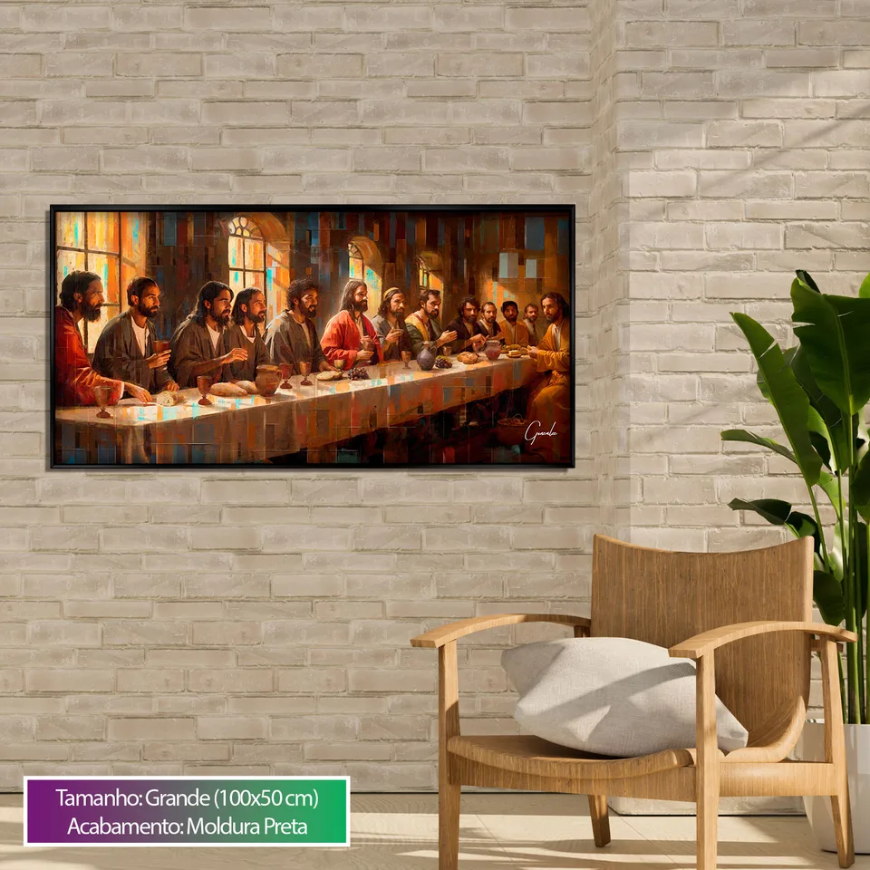 Quadro Santa Ceia Grid Art, de Gonzalez — foto 4