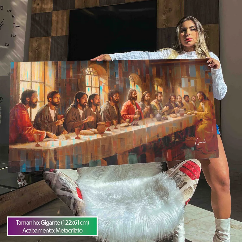 Quadro Santa Ceia Grid Art, de Gonzalez — foto 5