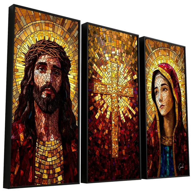 Quadro Santidade Vitrart 3 Peças