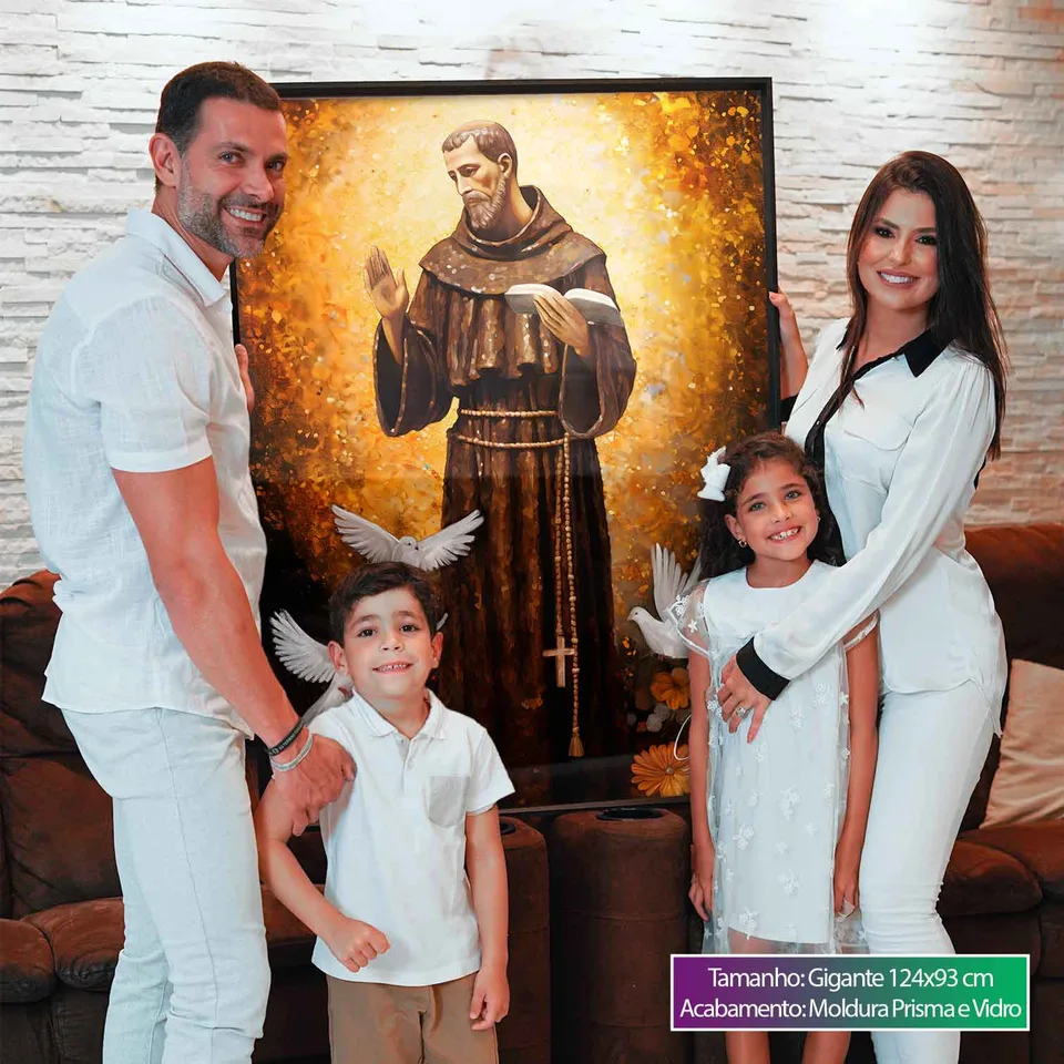 Quadro São Francisco de Assis Strati D'Oro, de Gonzalez — foto 5