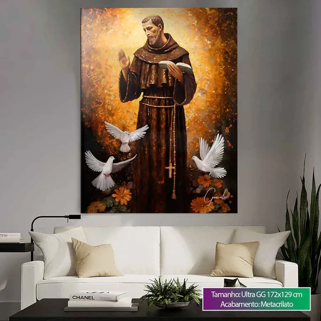 Quadro São Francisco de Assis Strati D'Oro, de Gonzalez — foto 8