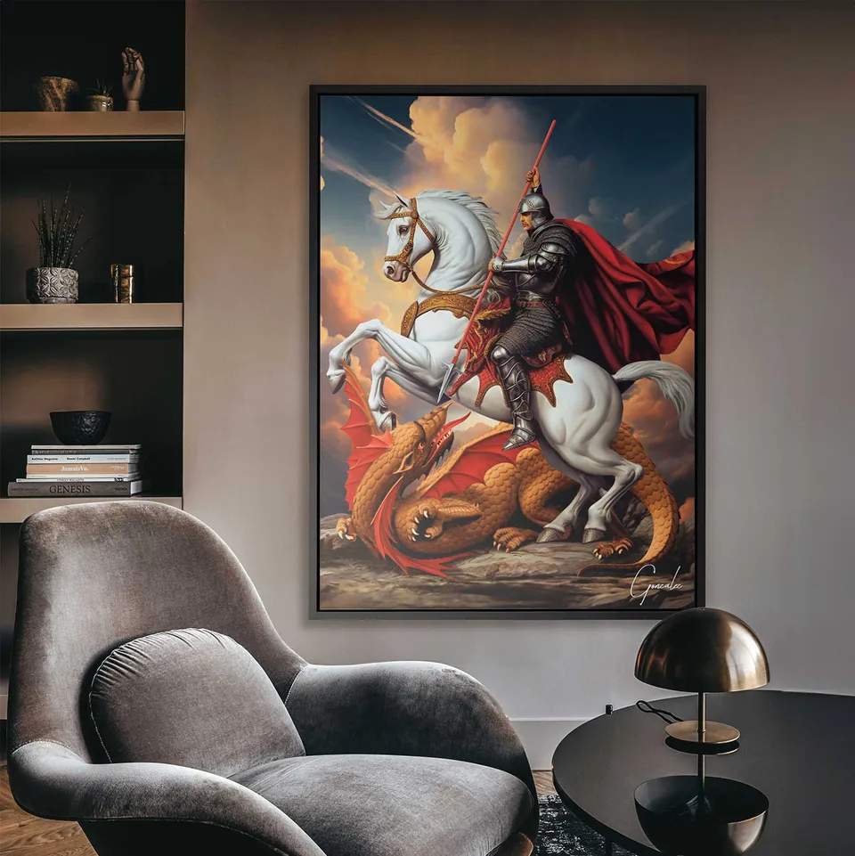 Quadro São Jorge para sala, de Gonzalez — foto 2