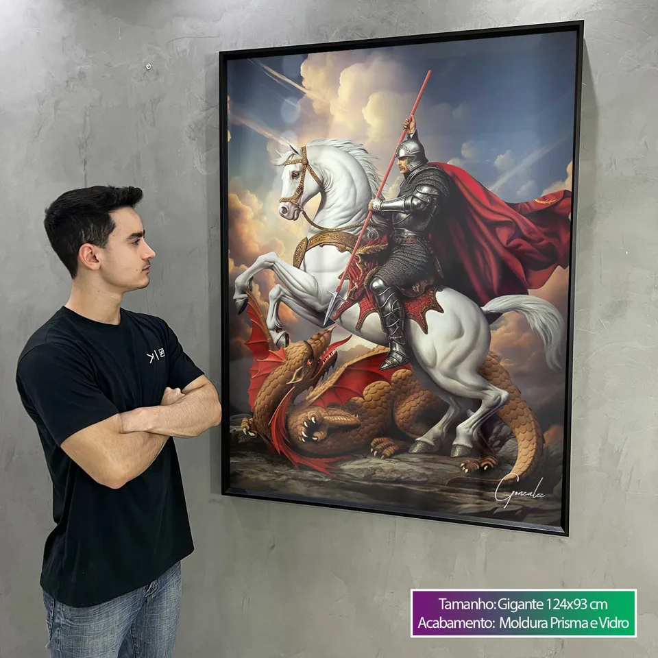 Quadro São Jorge para sala, de Gonzalez — foto 3