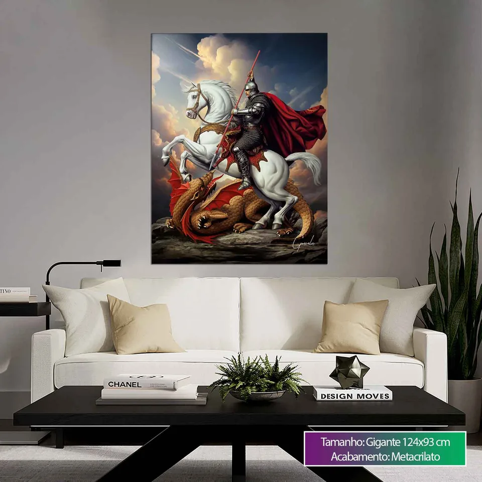 Quadro São Jorge para sala, de Gonzalez — foto 4