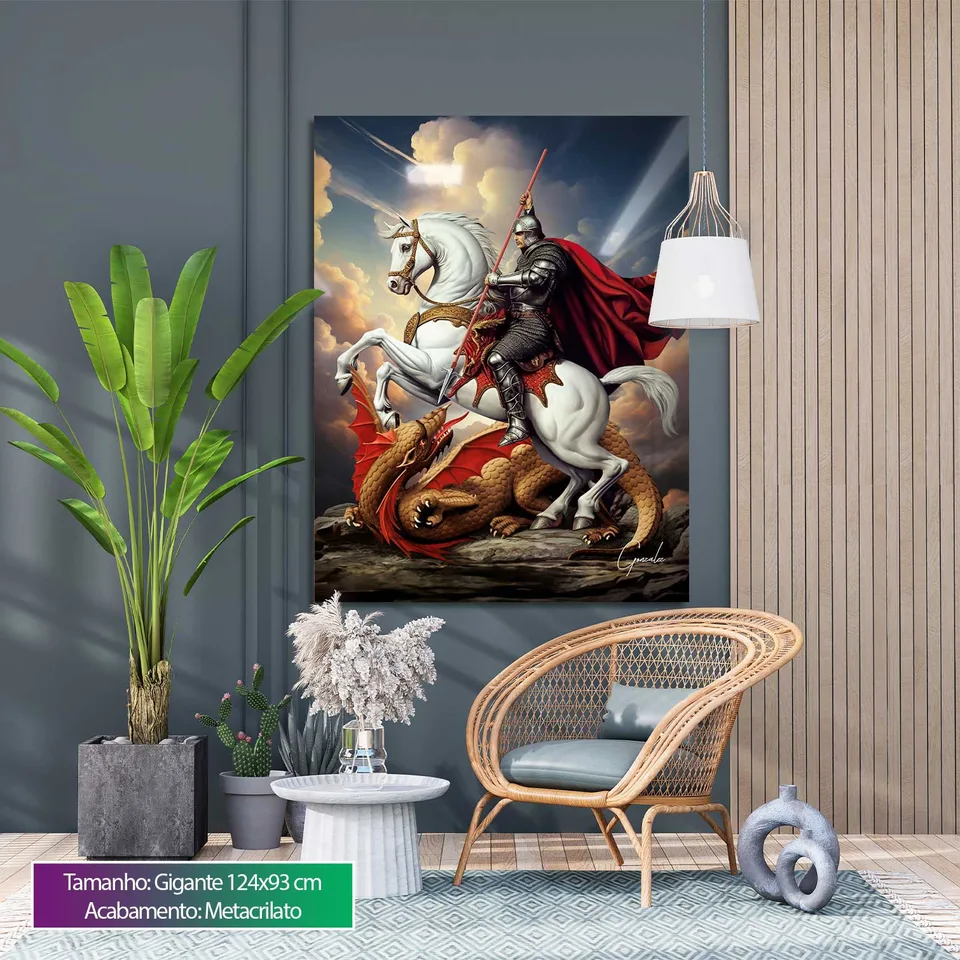 Quadro São Jorge para sala, de Gonzalez — foto 6