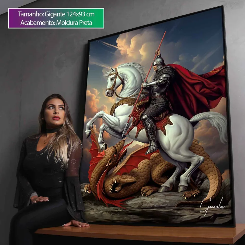 Quadro São Jorge para sala, de Gonzalez — foto 9