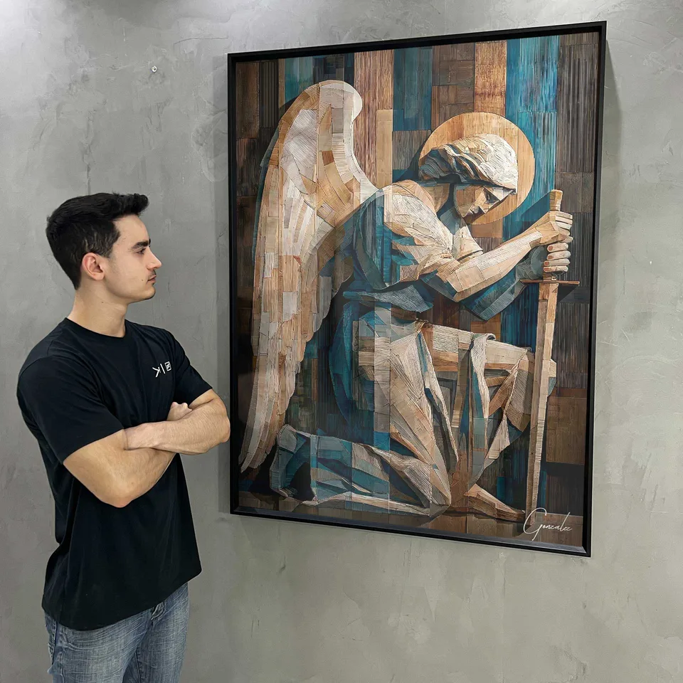 Quadro São Miguel Amadeirado, de Gonzalez — foto 3