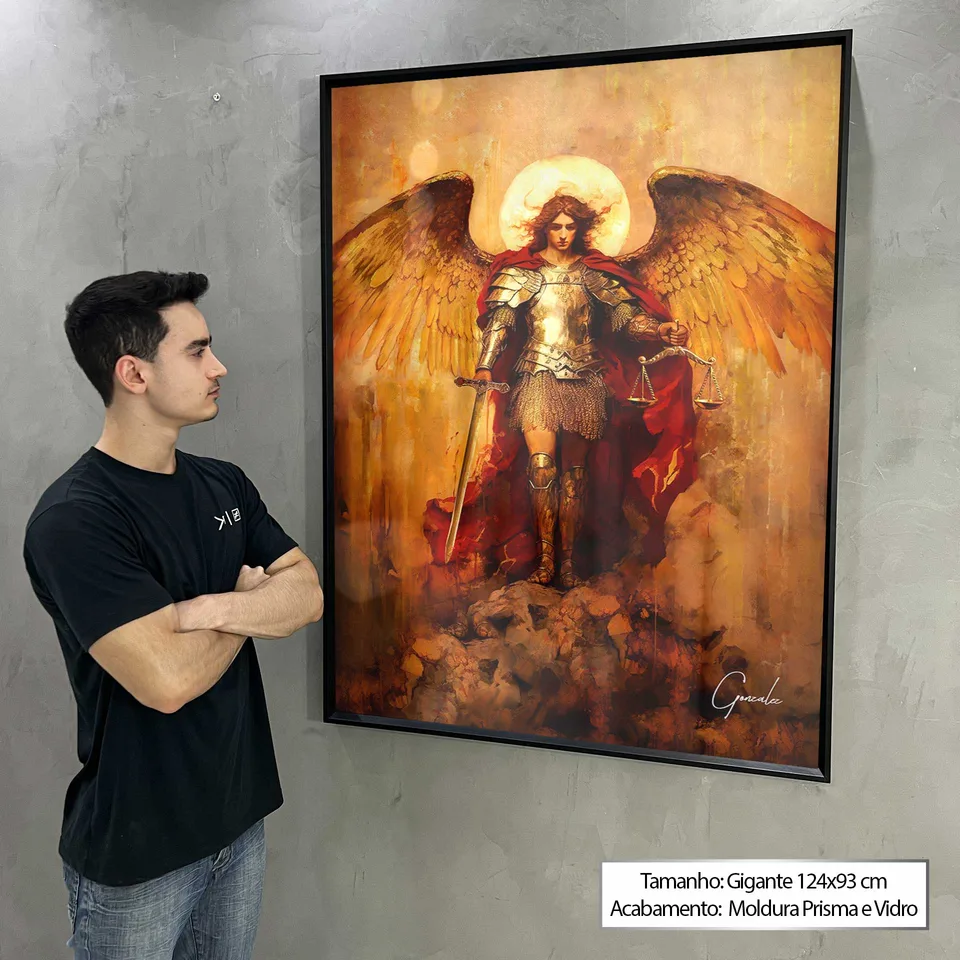 Quadro São Miguel Arcanjo Strati D'Arte, de Gonzalez — foto 6