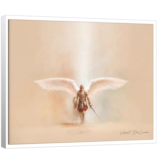 Quadro São Miguel Defensor Celestial - Coleção Minimalista