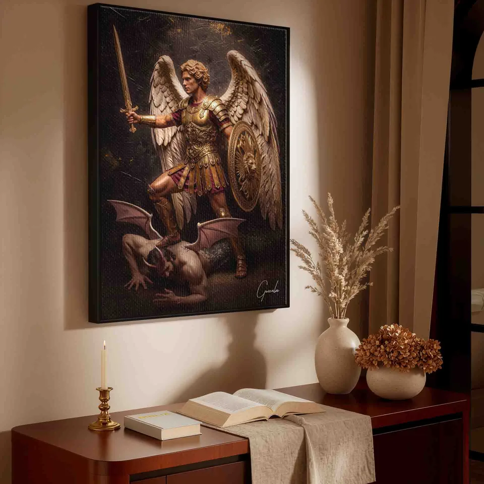 Quadro São Miguel Dourado, de Gonzalez — foto 2
