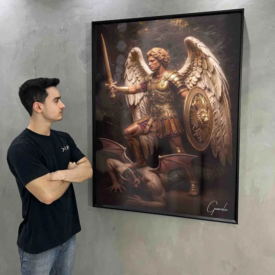 Quadro São Miguel Dourado, de Gonzalez — foto 6