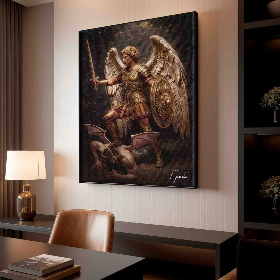 Quadro São Miguel Dourado, de Gonzalez — foto 7
