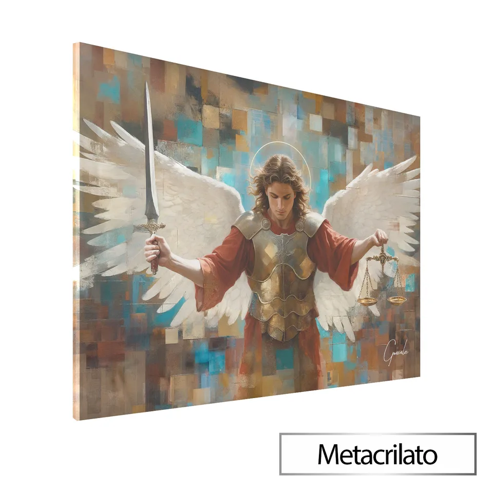 Quadro São Miguel Grid Art com acabamento em metacrilato