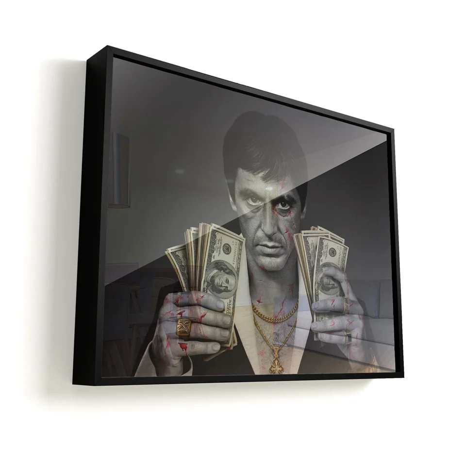 Quadro Scarface com moldura Prisma e vidro
