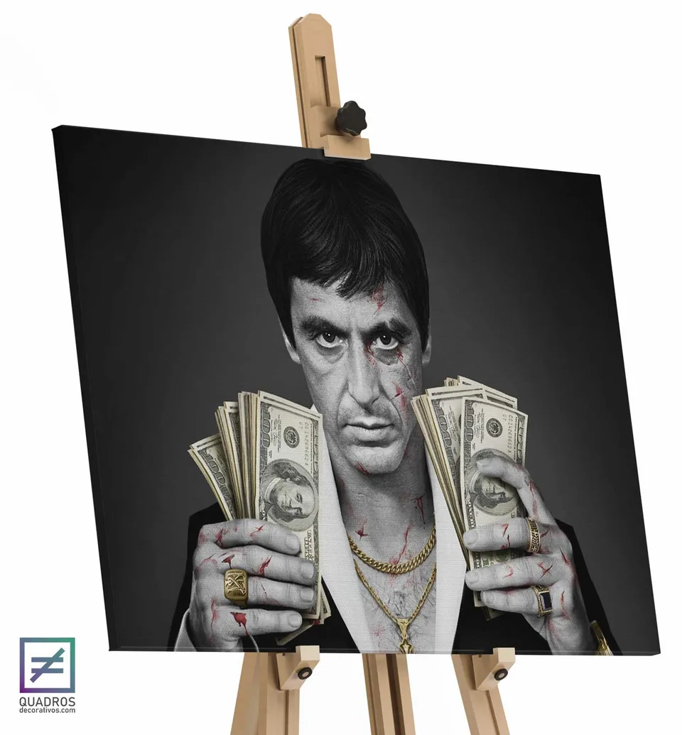 Quadro Scarface com moldura interna