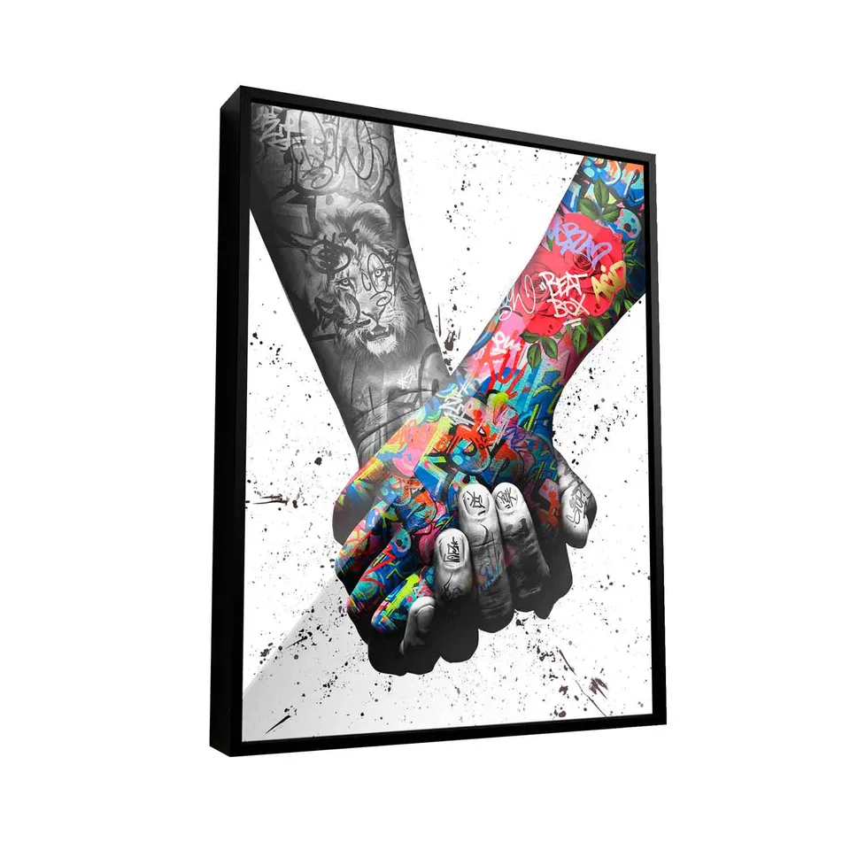 Quadro Decorativo paz e amor sempre unidos juntos quadros decorativos para sala
