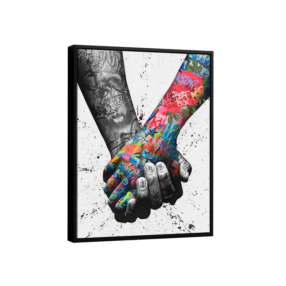 Quadro Decorativo paz e amor sempre unidos juntos quadros decorativos para sala