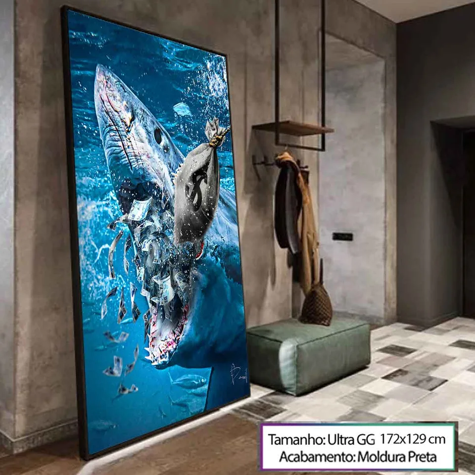 Quadro Shark Money para escritório, de Benoit — foto 12