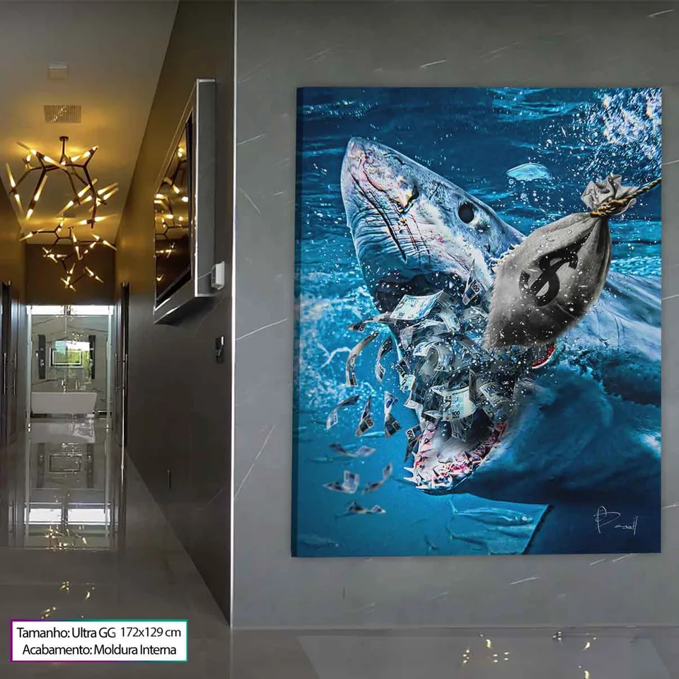 Quadro Shark Money para escritório, de Benoit — foto 13
