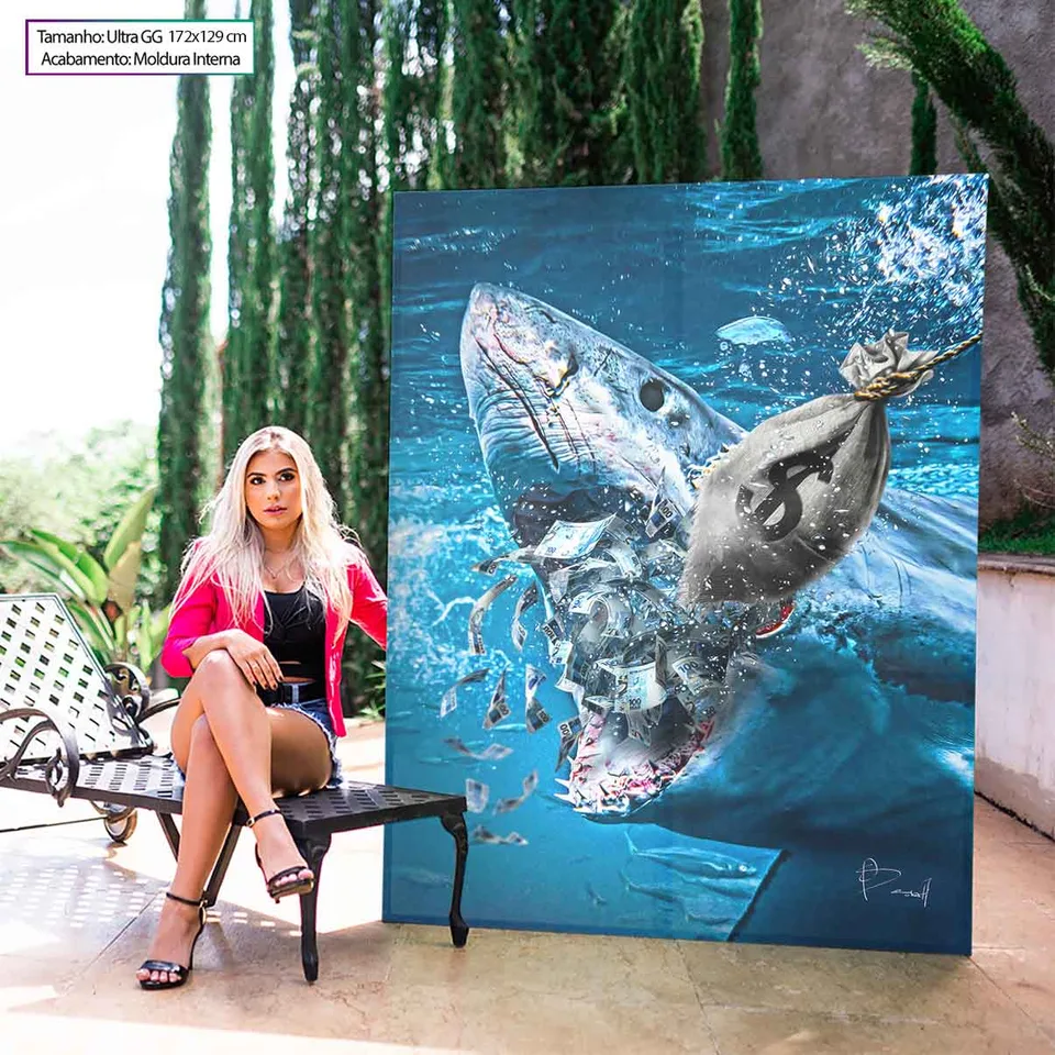 Quadro Shark Money para escritório, de Benoit — foto 15