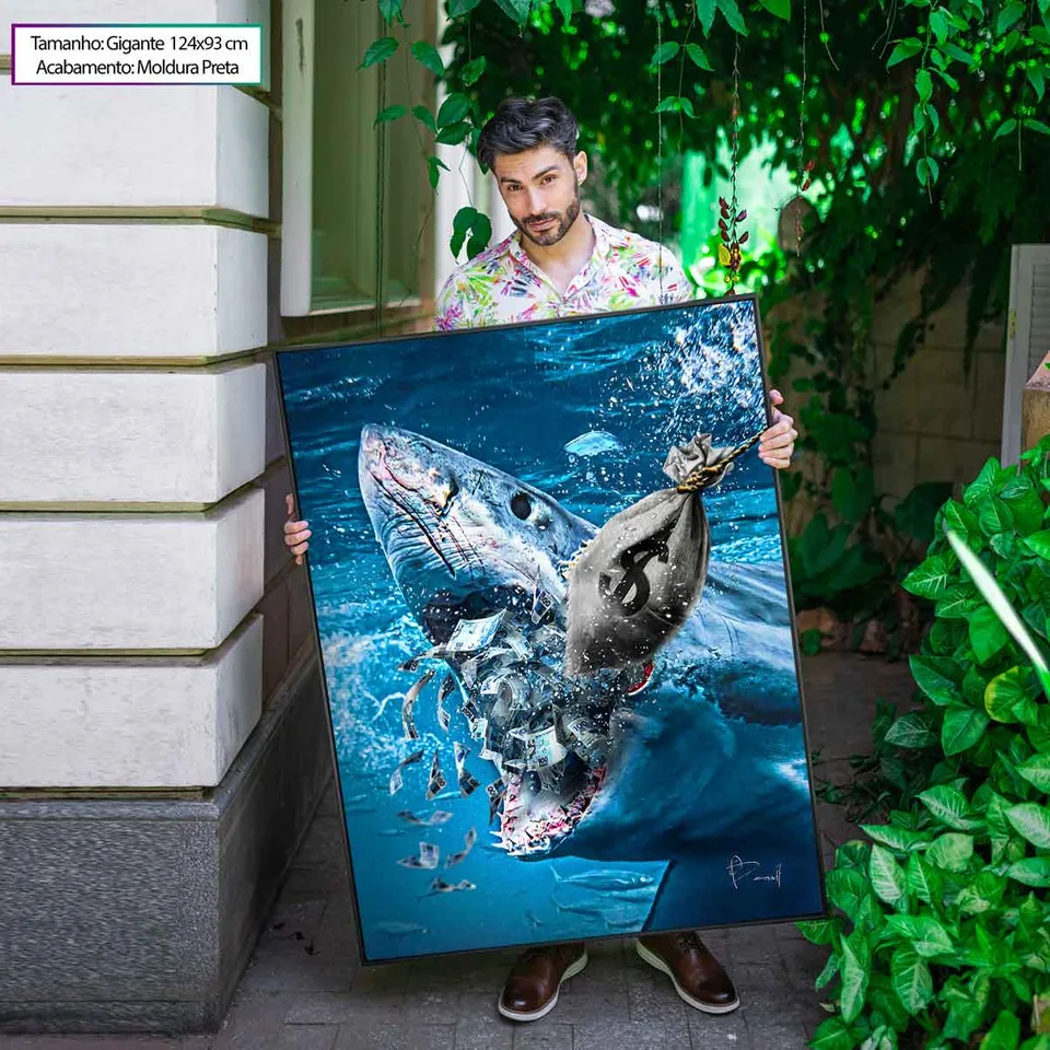 Quadro Shark Money para escritório, de Benoit — foto 16