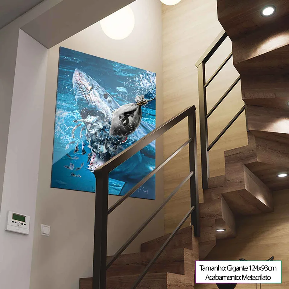 Quadro Shark Money para escritório, de Benoit — foto 5